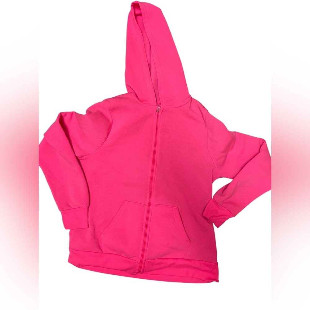 Women’s Hot Pink Full Zip Hoodie, Small